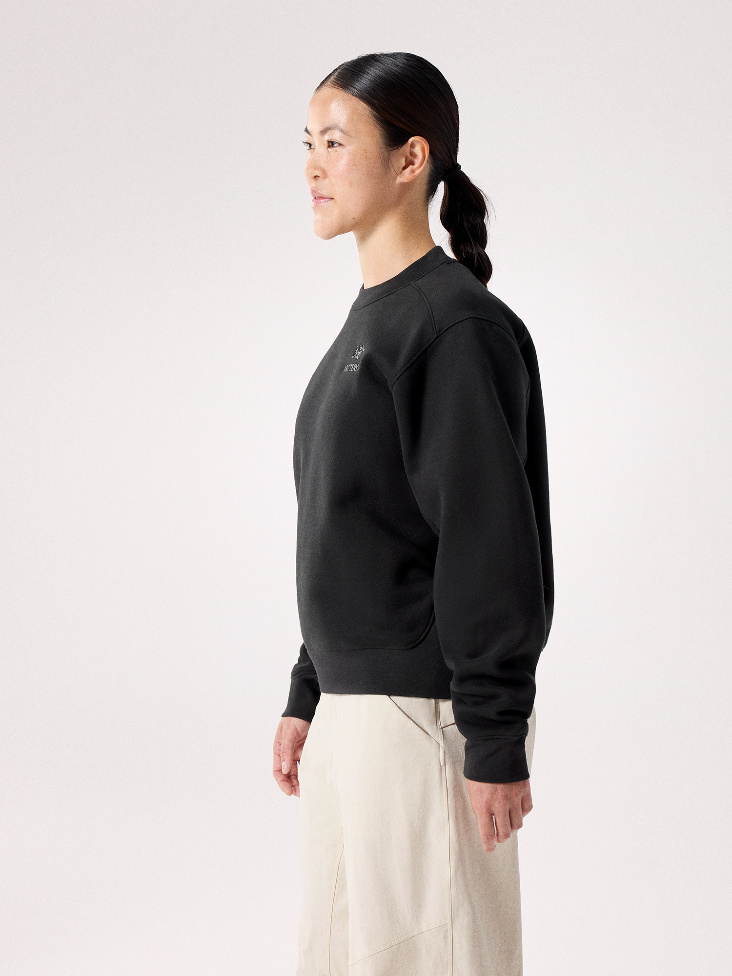 Emblem Fleece Crew 抓絨衫 女款
